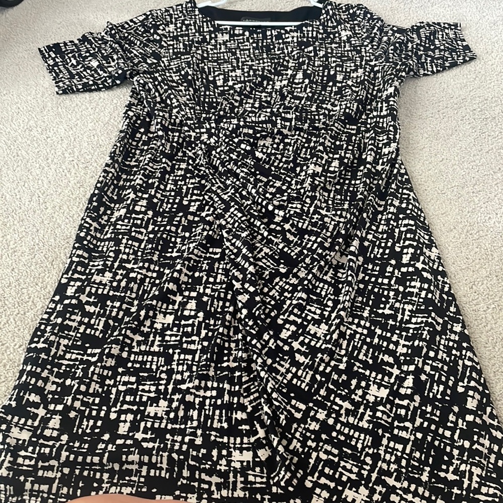 Black and cream dress